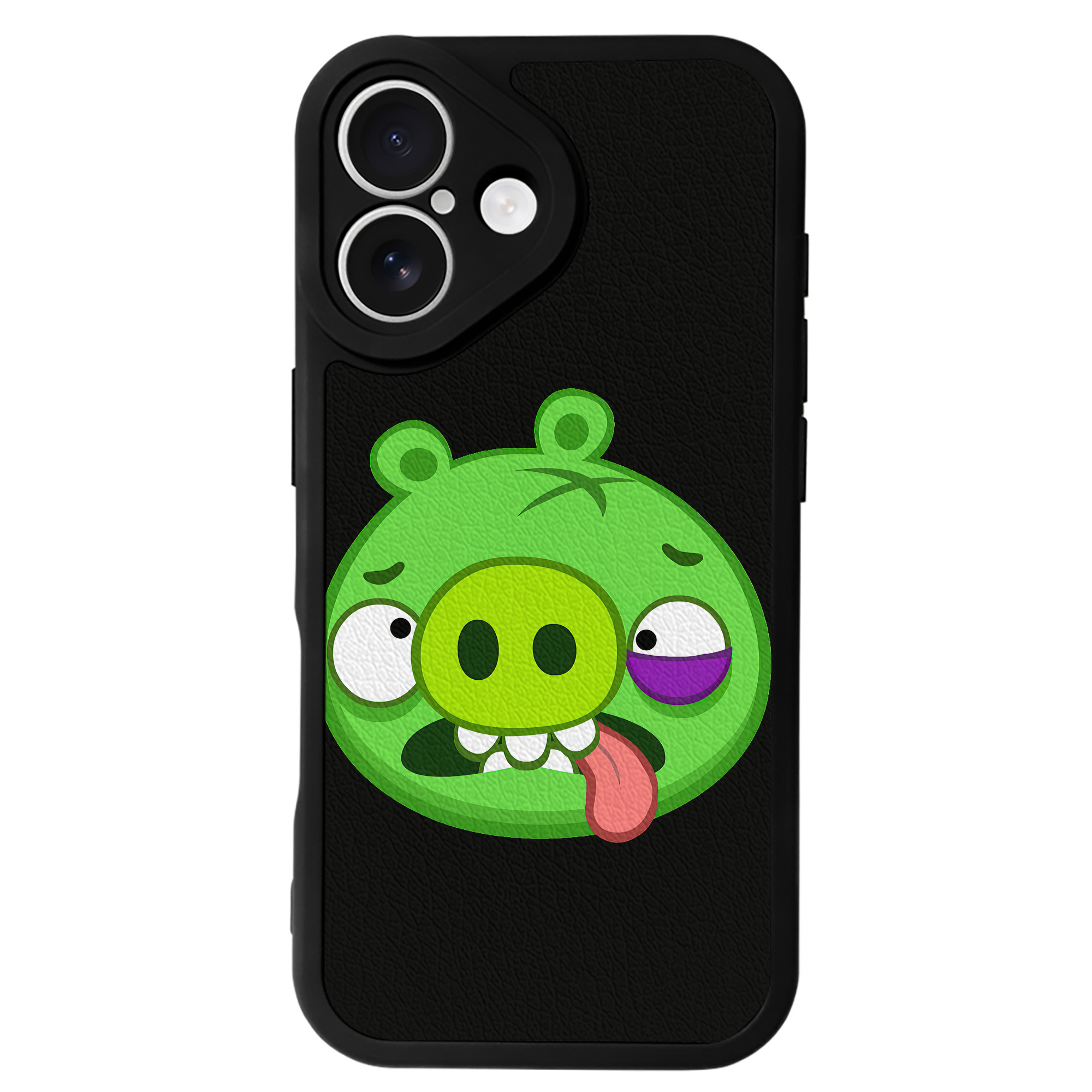 （画像用） Angry Birds アングリーバード 【iPhone 16シリーズ対応】シリコンスマホケース（レザー調） 材質：シリコン